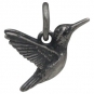 Sterling Silver 3D Hummingbird Charm 9x14mm