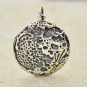 Sterling Silver Full Moon Pendant 26x20mm