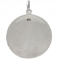 Sterling Silver Full Moon Pendant 26x20mm