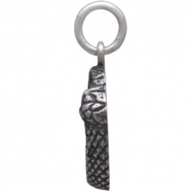 Sterling Silver Ouroboros Snake Charm 18x12mm