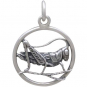 Sterling Silver Lucky Cricket Charm 22x15mm