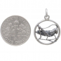 Sterling Silver Lucky Cricket Charm 22x15mm