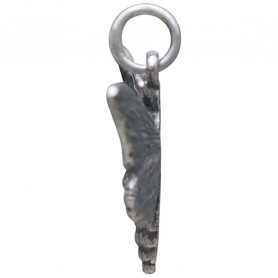 Sterling Silver Death Heads Moth Pendant with Skull 19x30mm