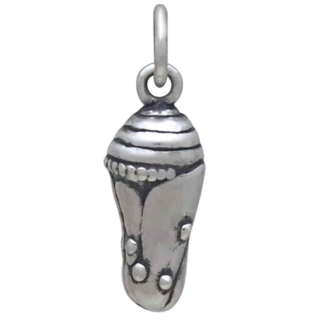 Sterling Silver Chrysalis Charm Back View