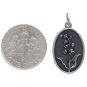 Silver Lily of the Valley Charm - May Birthflower with Dime