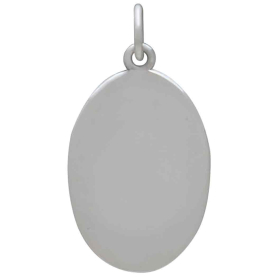 Silver Chrysanthemum Charm - November Birthflower Back View