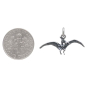 Sterling Silver Pterodactyl Dinosaur Charm with Dime