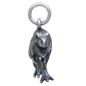 Sterling Silver T-Rex Dinosaur Charm Side View