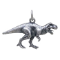 Sterling Silver T-Rex Dinosaur Charm Back View