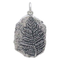 Sterling Silver Fern Fossil Pendant Front View