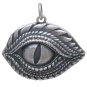 Sterling Silver Dragon Eye Pendant Front View