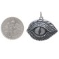 Sterling Silver Dragon Eye Pendant with Dime