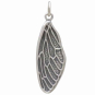 Sterling Silver Dimensional Cicada Wing Charm Front View