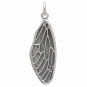 Sterling Silver Dimensional Cicada Wing Charm Back View