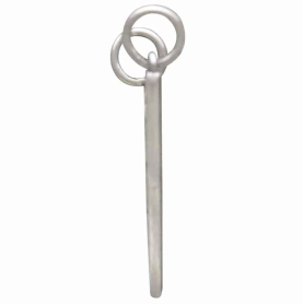 Silver Cathedral Rose Window Pendant Festoon Side View