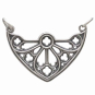 Silver Cathedral Rose Window Pendant Festoon Front View