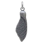 Sterling Silver Single Maple Seed Pod Charm Front View