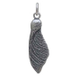 Sterling Silver Single Maple Seed Pod Charm Back View