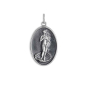 Nina Designs Sterling Silver Birth of Venus Figure Oval Charm 26x14mm