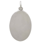 Sterling Silver Birth of Venus Figure on Oval Charm Back View
