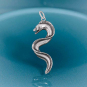 Sterling Silver Moray Eel Pendant 36x15mm