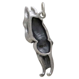 Sterling Silver Cuttlefish Charm Back View