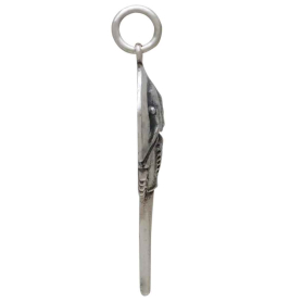 Sterling Silver Horseshoe Crab Charm Side View