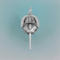 Sterling Silver Horseshoe Crab Charm 31x12mm