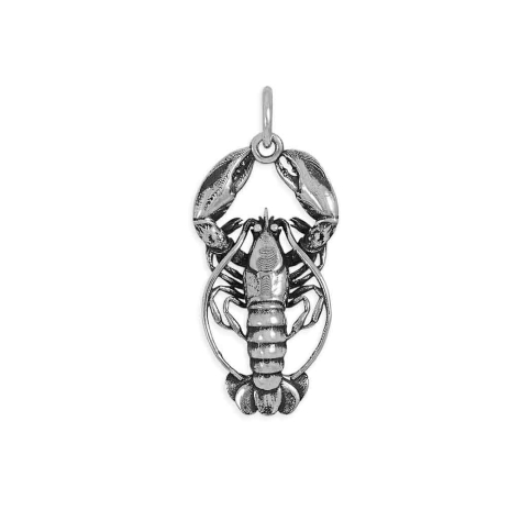 Nina Designs Sterling Silver Lobster Charm 27x12mm