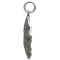 Sterling Silver Lily Pad with Bronze Dragonfly Charm Side View