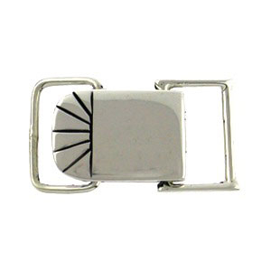 Sterling Silver Square Snap Clasp 18x12mm