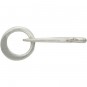 Sterling Silver Hook and Eye Clasp - Flat Small 16x6mm