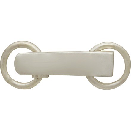 Sterling Silver Narrow Snap Clasp 20x7mm