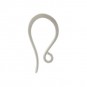 Sterling Silver Ear Wire - Simple Flat 20x10mm