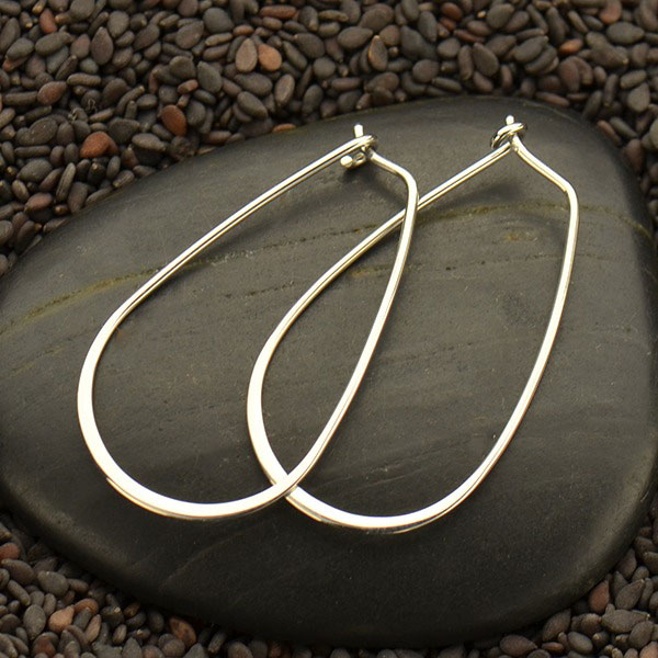 Discover more than 78 sterling silver teardrop hoop earrings latest ...