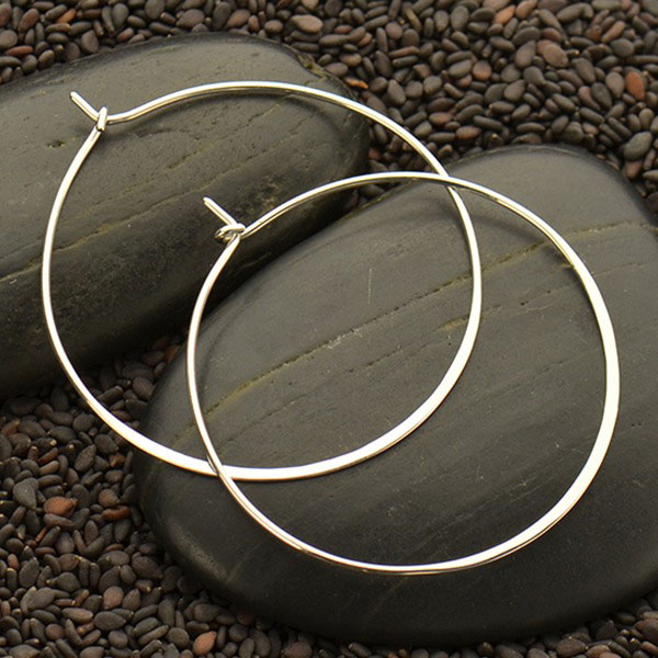Sterling Silver Small Tab Hoop Earrings – The Golden Bear