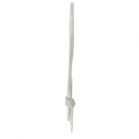 Silver Hoop Earrings with Curled Wire Teardrops 38x33mm