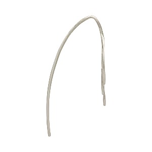  Sterling Silver Ear Hook with Marquis Leaves 32x13mm