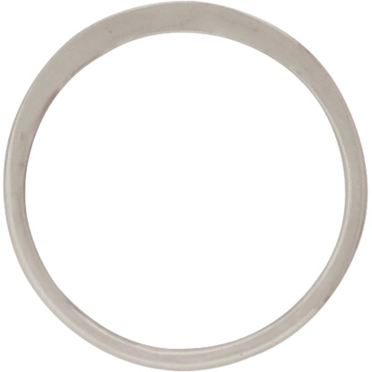 Silver Stud Earrings - Open Circle Post Earring 18x18mm