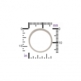 Silver Stud Earrings - Open Circle Post Earring 18x18mm