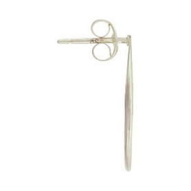Silver Stud Earrings - Open Circle Post Earring 18x18mm