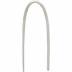  Sterling Silver Ear Wires - Arc Earring 23x7mm