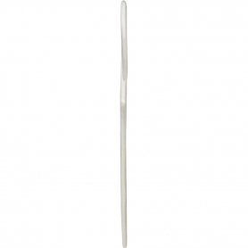  Sterling Silver Open Wire Triangle Hoop Earrings 40x15mm