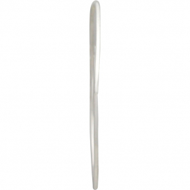  Sterling Silver Open Wire Wave Hoop Earrings 34x35mm