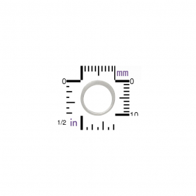 Sterling Silver Open Circle Post Earring 10x10mm