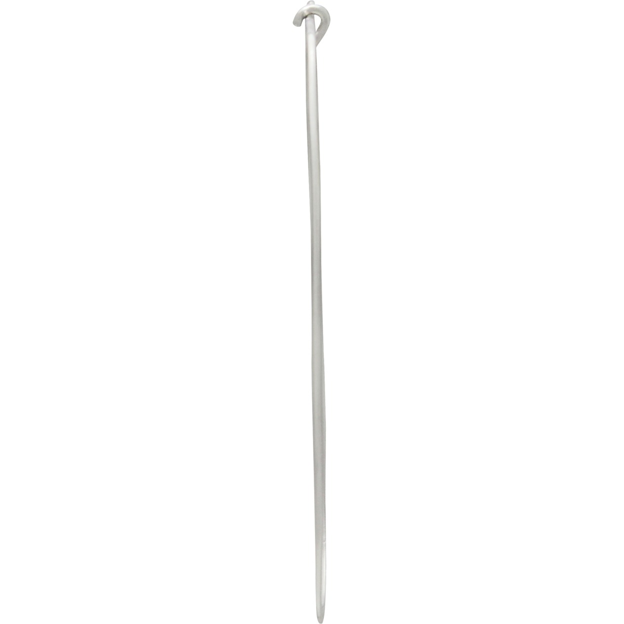 Sterling Silver Hoop Earrings - Long Oval 50x15mm
