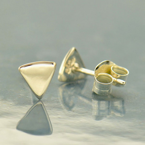 Sterling Silver Triangle Stud Earrings 5x5mm