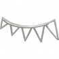  Sterling Silver Triangle Spike Ear Climbers 23x9mm