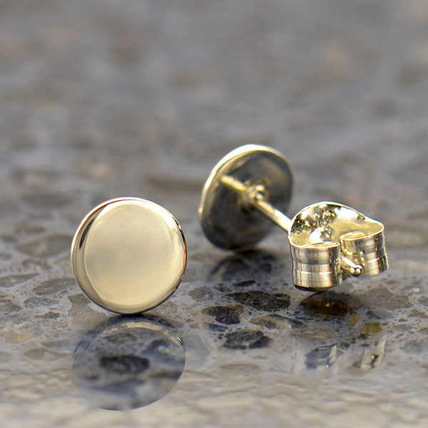 Minimalist Jewelry - Sterling Silver Dot Stud Earrings