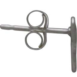 Sterling Silver Cat Head Post Earrings 7x8mm